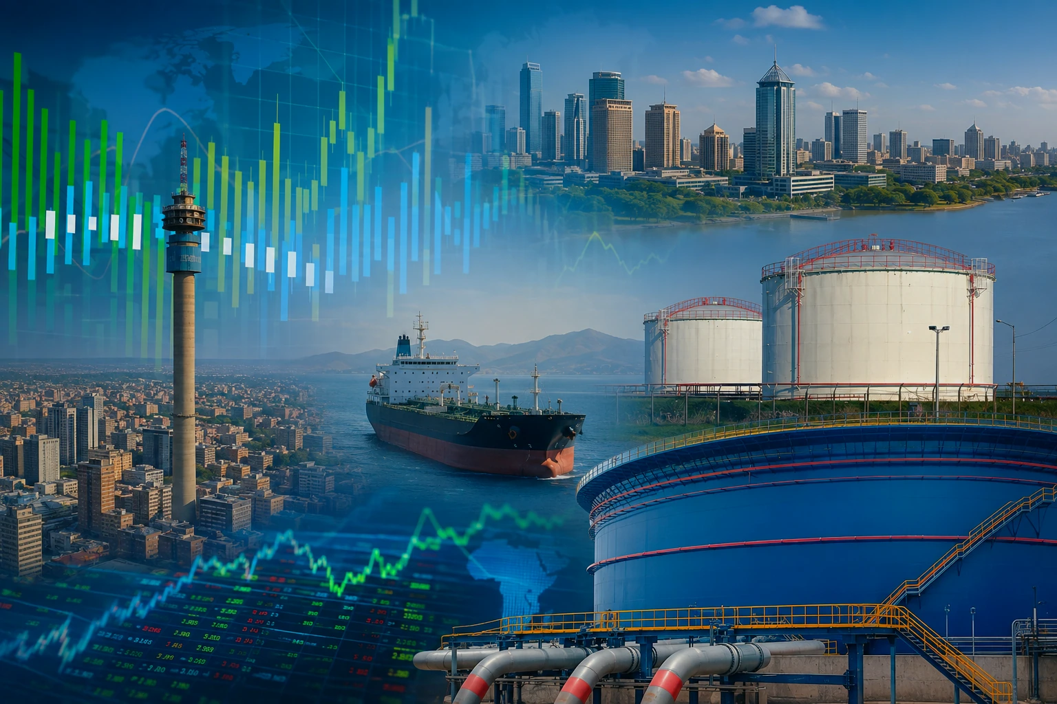 Illustration representing African financial markets