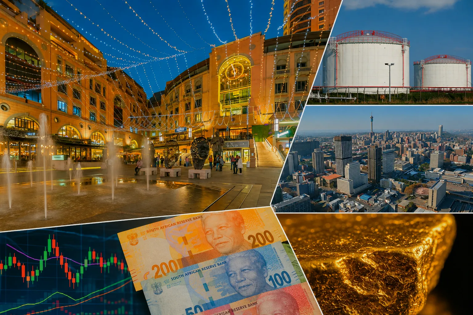 South African financial markets illustration