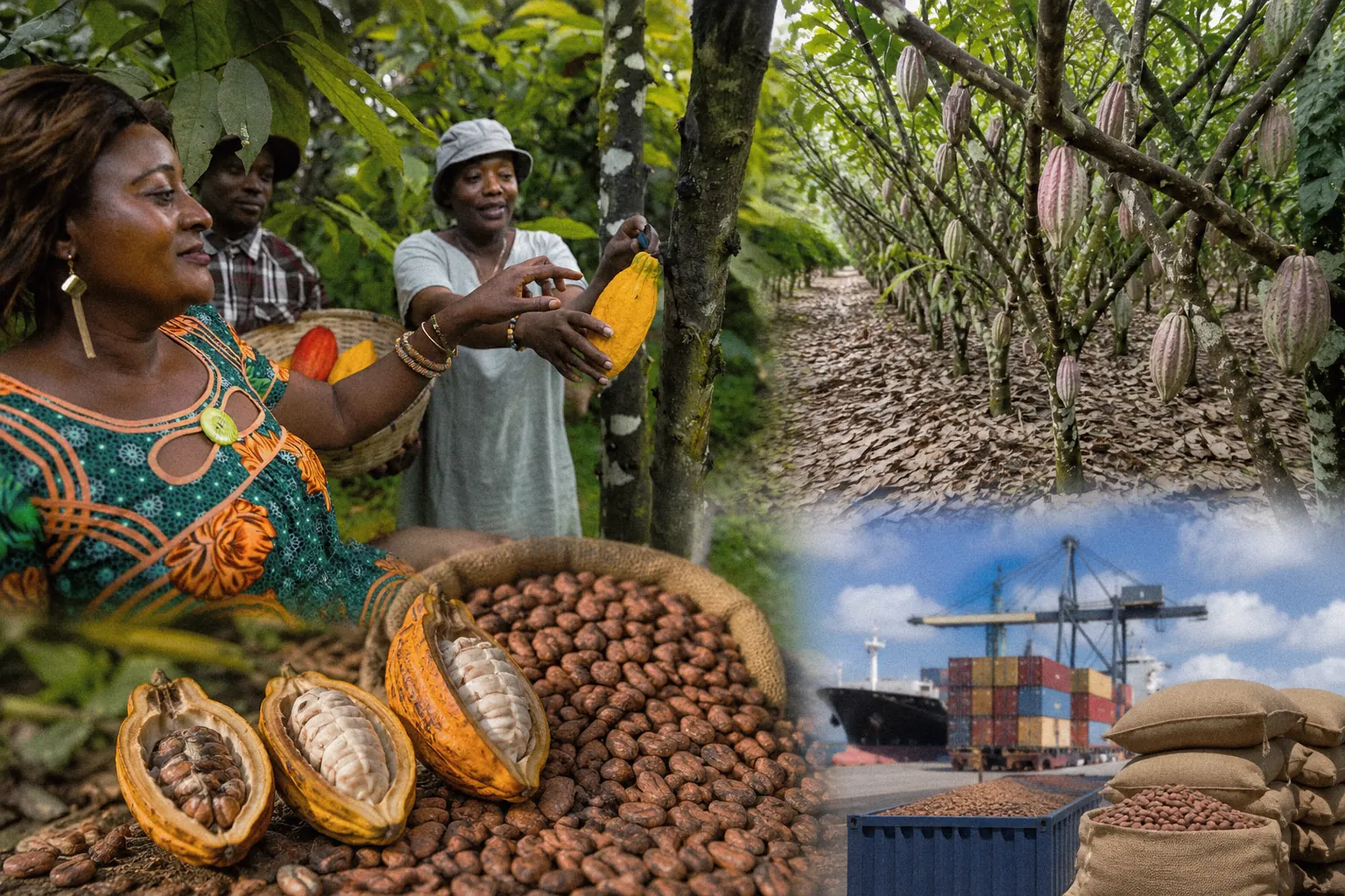 West Africa’s Cocoa Sector Faces EU Deforestation Compliance Challenge, Raising Supply Concerns Cocoa farming illustration for West Africa’s cocoa sector