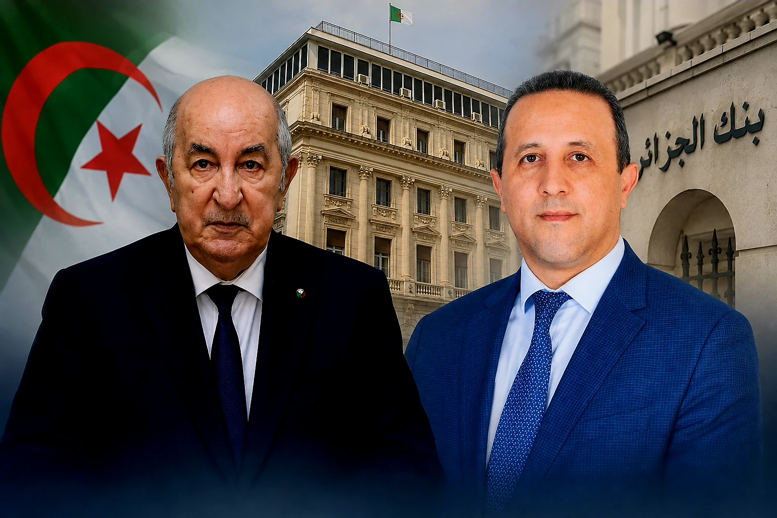 Algeria’s Tebboune Appoints Central Bank Governor as Finance Minister in Cabinet Reshuffle Image accompanying President Abdelmadjid Tebboune’s cabinet reshuffle